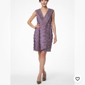 Adrianna Papell Dress Women’s Purple Size 8 Wedding Cocktail Party Formal